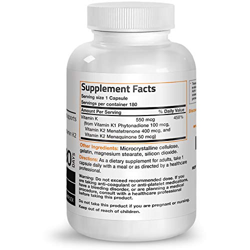 Triple Vitamin K Formula: MK7, MK4, K1