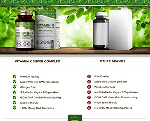 Ezyleaf Vitamin K Super Complex - 90 Vegan Capsules