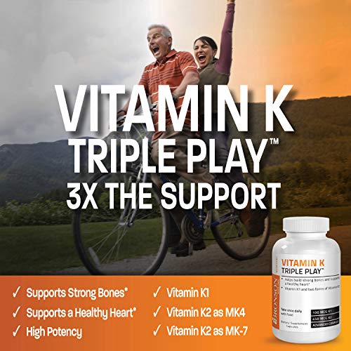 Triple Vitamin K Formula: MK7, MK4, K1