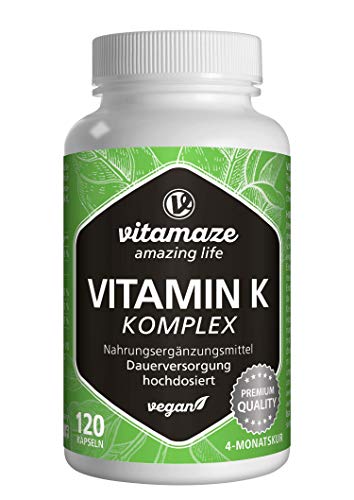 High-Potency Vegan Vitamin K Complex, 120 Capsules