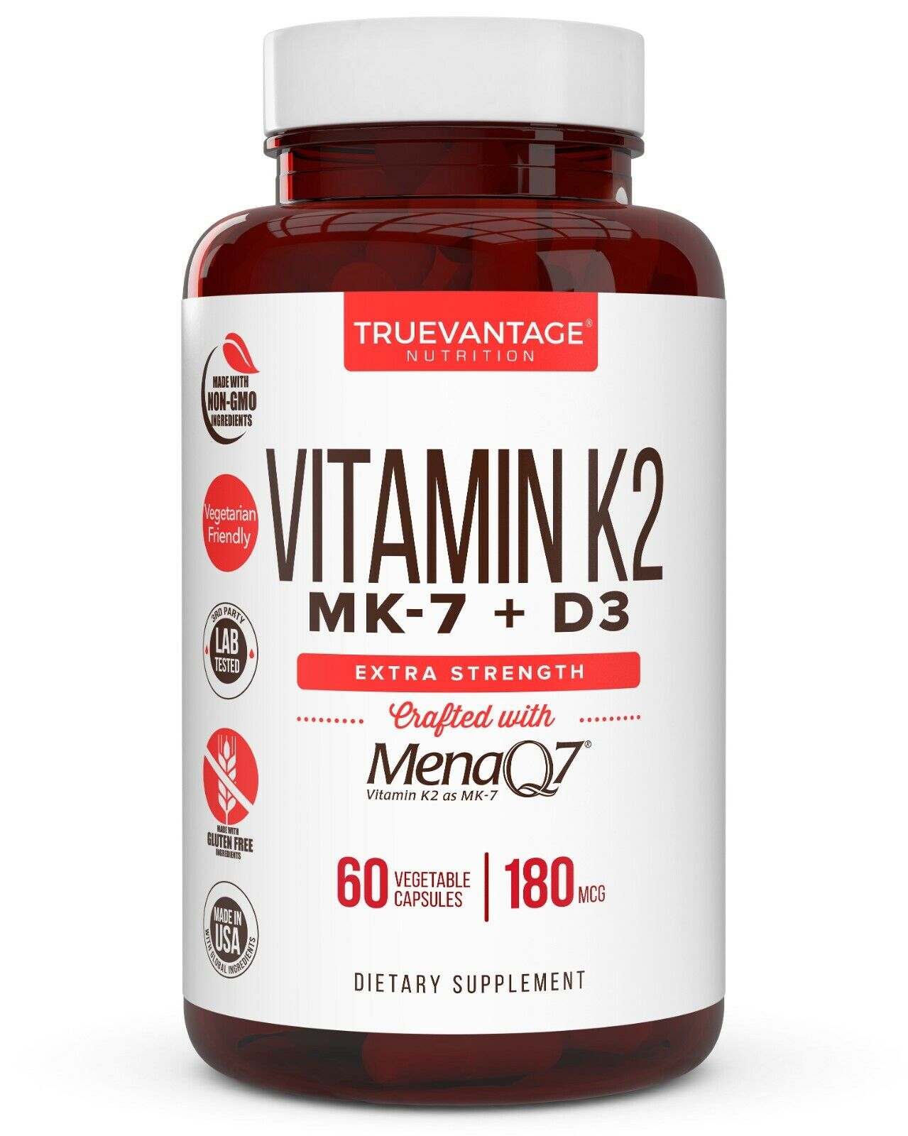 Vitamin K2 and D3 Supplement for Heart Health