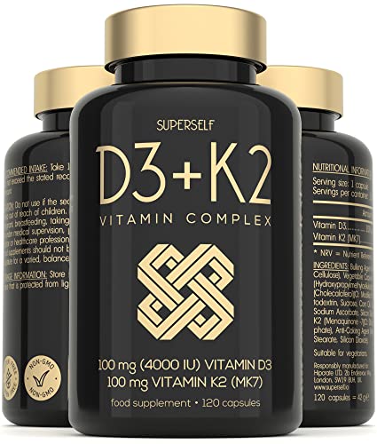 High Strength Vitamin D3 K2 Capsules 4000 IU