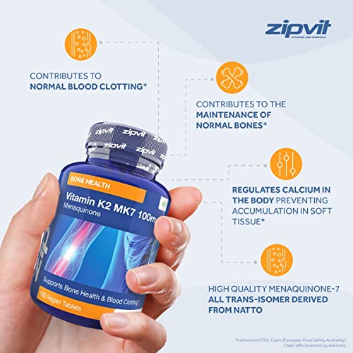 Vitamin K2 MK7 100mcg - 180 Vegan Tablets