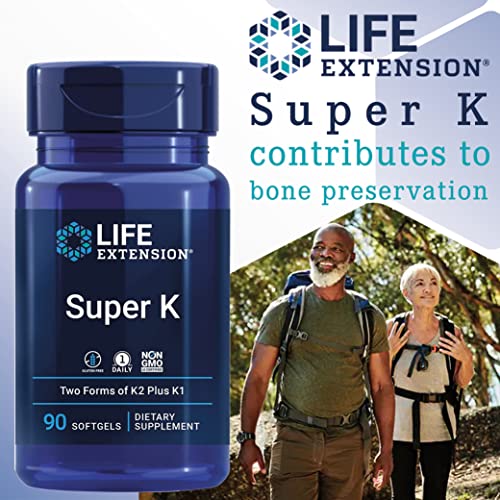 Life Extension Super K with MK-7, 90 Softgels