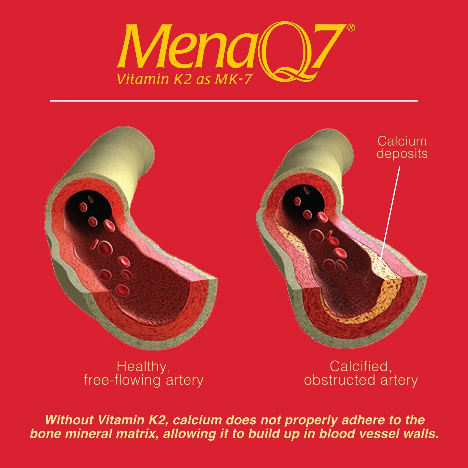 Vitamin K2 and D3 Supplement for Heart Health