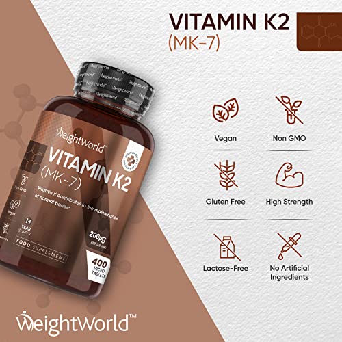 Vitamin K2 200µg - 400 Vegan Tablets