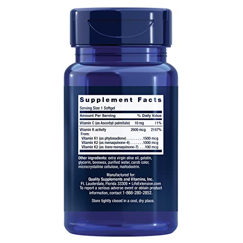 Life Extension Super K - Vitamin K1 & K2 Combo