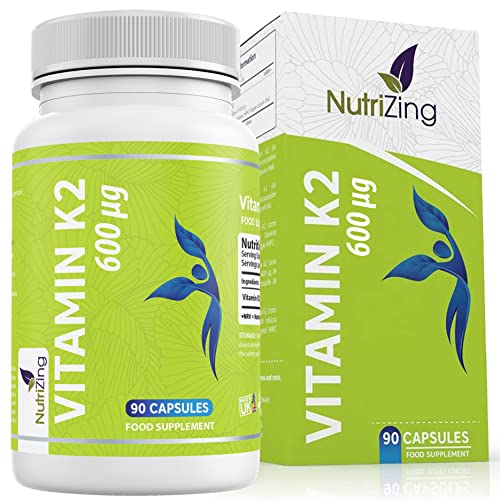 NutriZing Vitamin K2 MK-7 600mcg Vegan Capsules