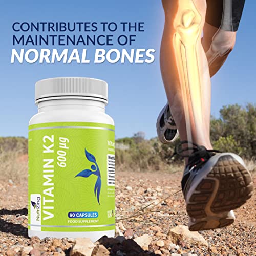 NutriZing Vitamin K2 MK-7 600mcg Vegan Capsules