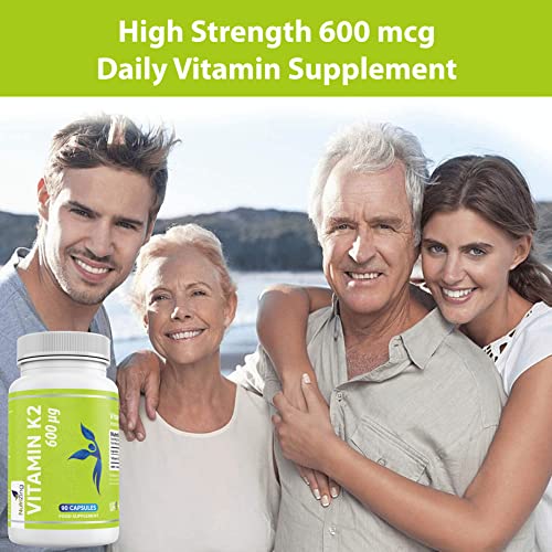 NutriZing Vitamin K2 MK-7 600mcg Vegan Capsules