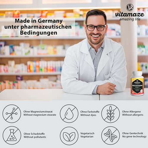 High-Dose Multivitamin Capsules, 13 Essential Vitamins