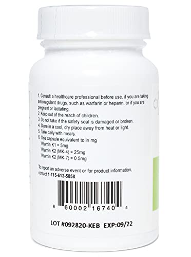 Natural Multi-Vitamin K Capsules by Koncentrated K