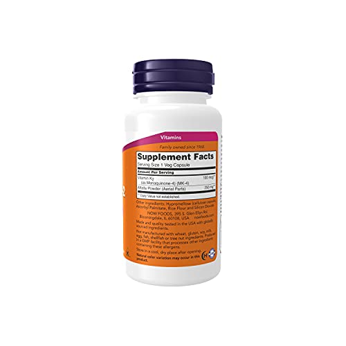 Now Foods Vitamin K-2 Supplement, 100 Capsules