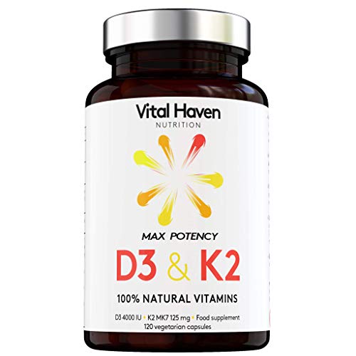 Natural Vitamin D3 & K2 - 4-Month Supply