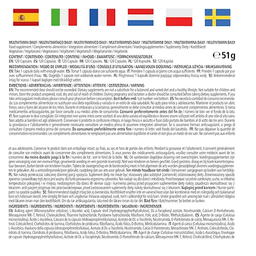 High-Dose Multivitamin Capsules, 13 Essential Vitamins