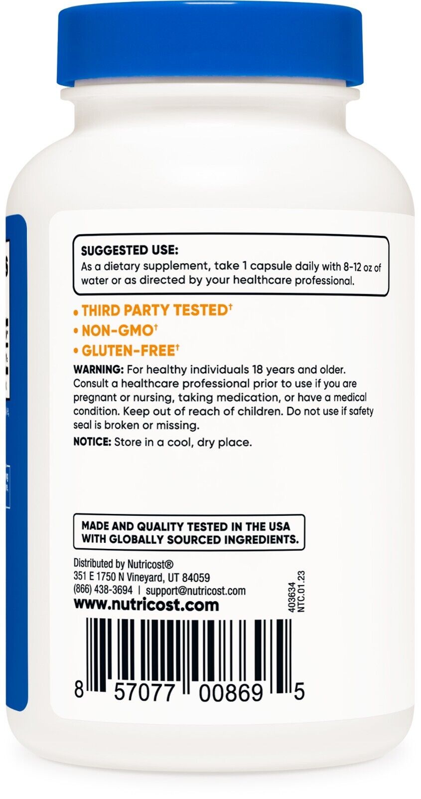 Nutricost Vitamin K2 MK4 100mcg, 240 Capsules