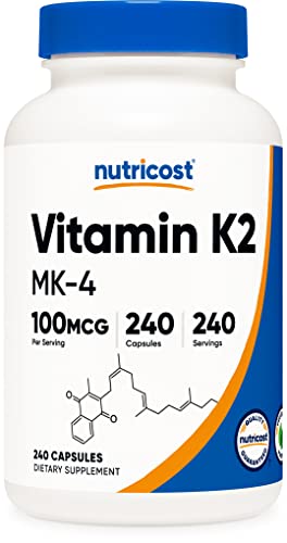 Nutricost Vitamin K2 MK4 100mcg, 240 Capsules