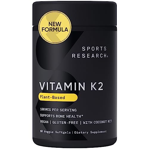 Sports Research Vitamin K2 MK7 with Coconut Oil