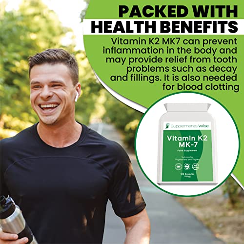 Vitamin K2 MK7 Capsules for Bone Support
