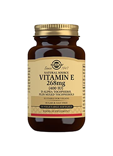 Solgar Vitamin E 400 IU Softgels, 50 Count