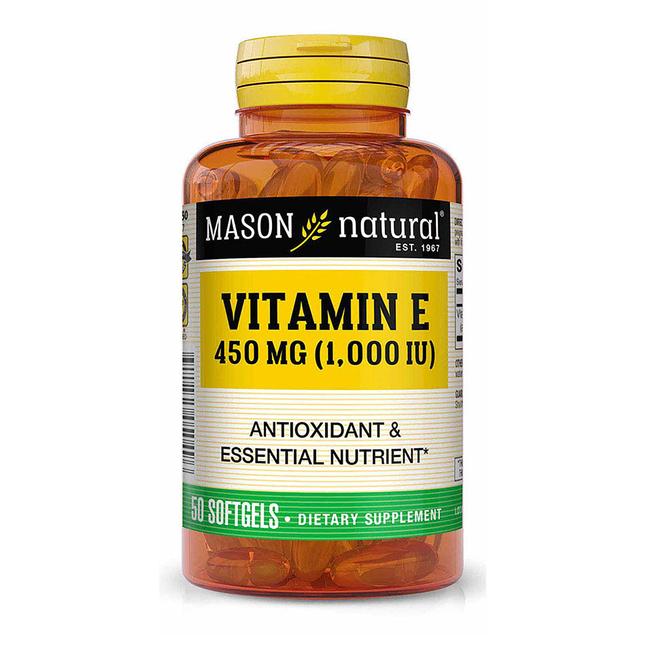 Mason Natural Vitamin E 450 mg - Antioxidant Support