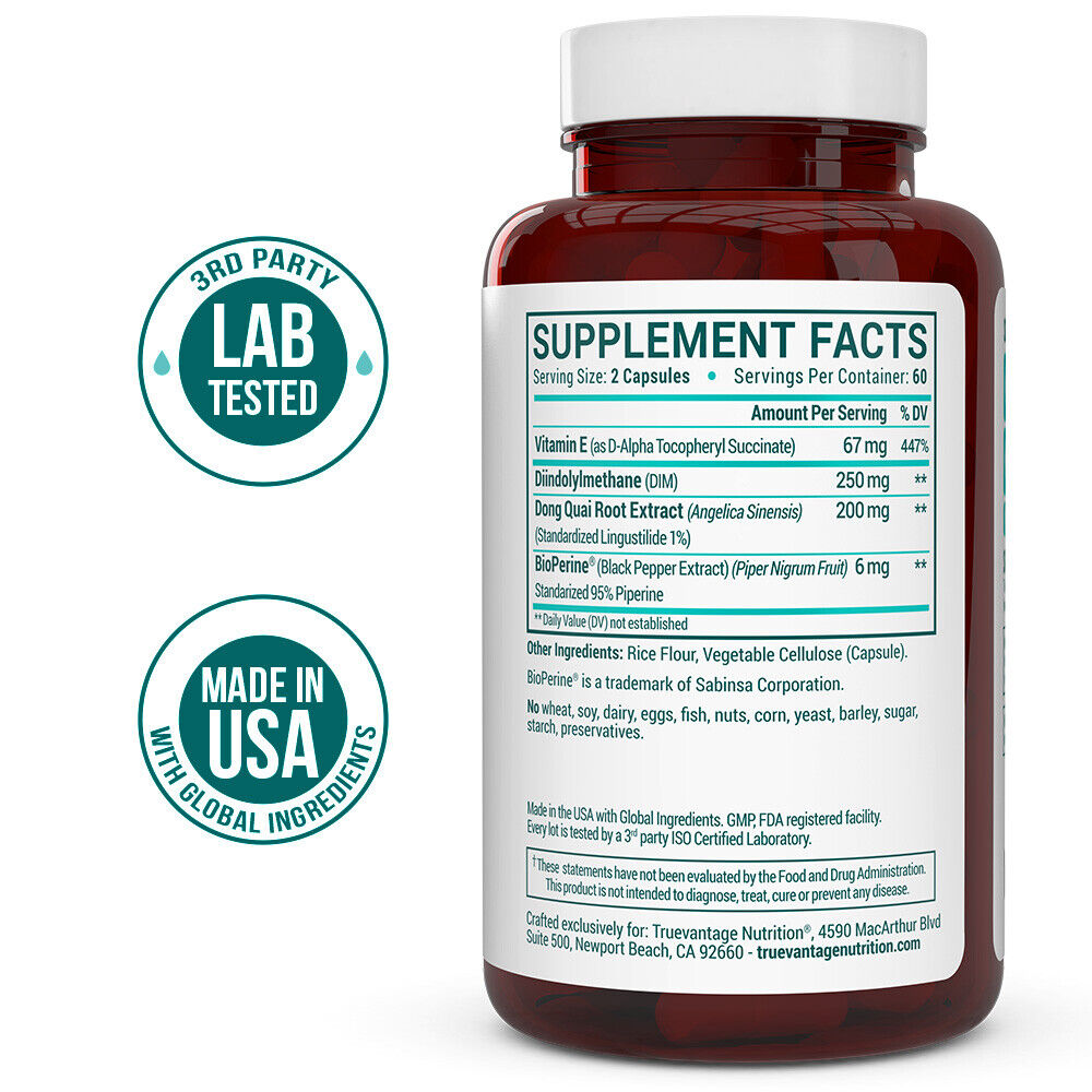 Extra Strength DIM 250mg with Dong Quai & Vitamin E