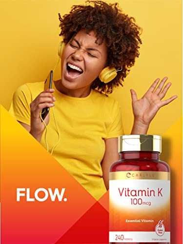 Carlyle Vegetarian Vitamin K 100 mcg, 240 Tablets