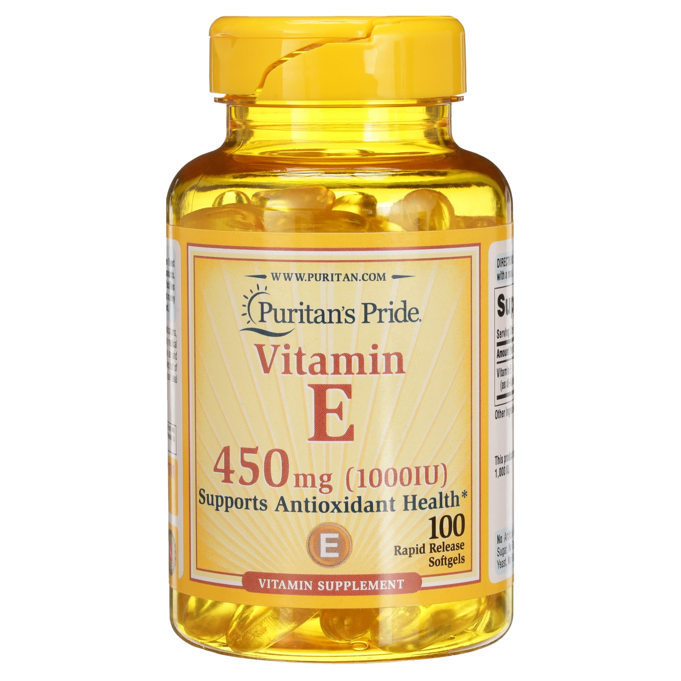 Vitamin E 1000 IU Mixed Tocopherols Softgels