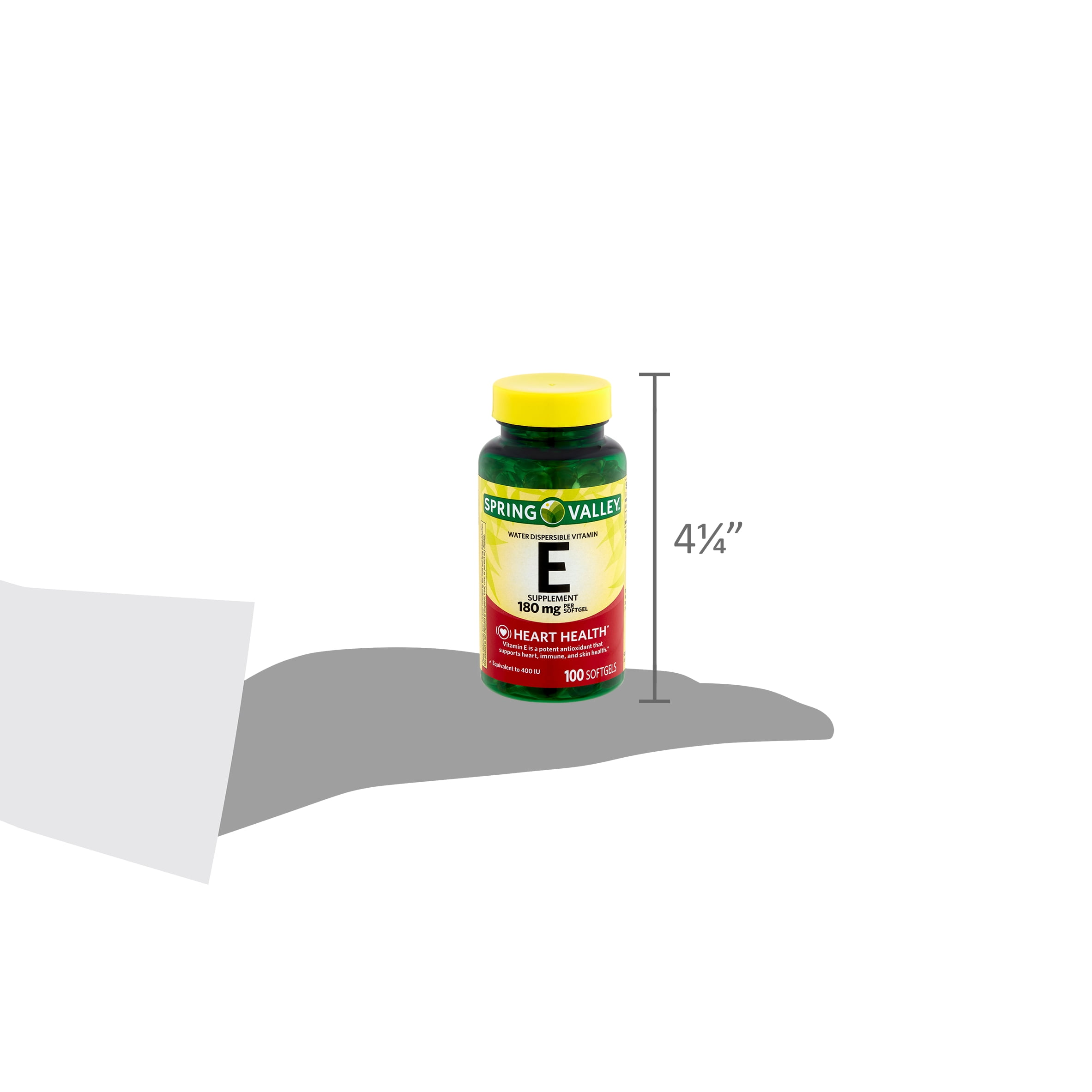 Spring Valley Water Dispersible Vitamin E, 100 Count