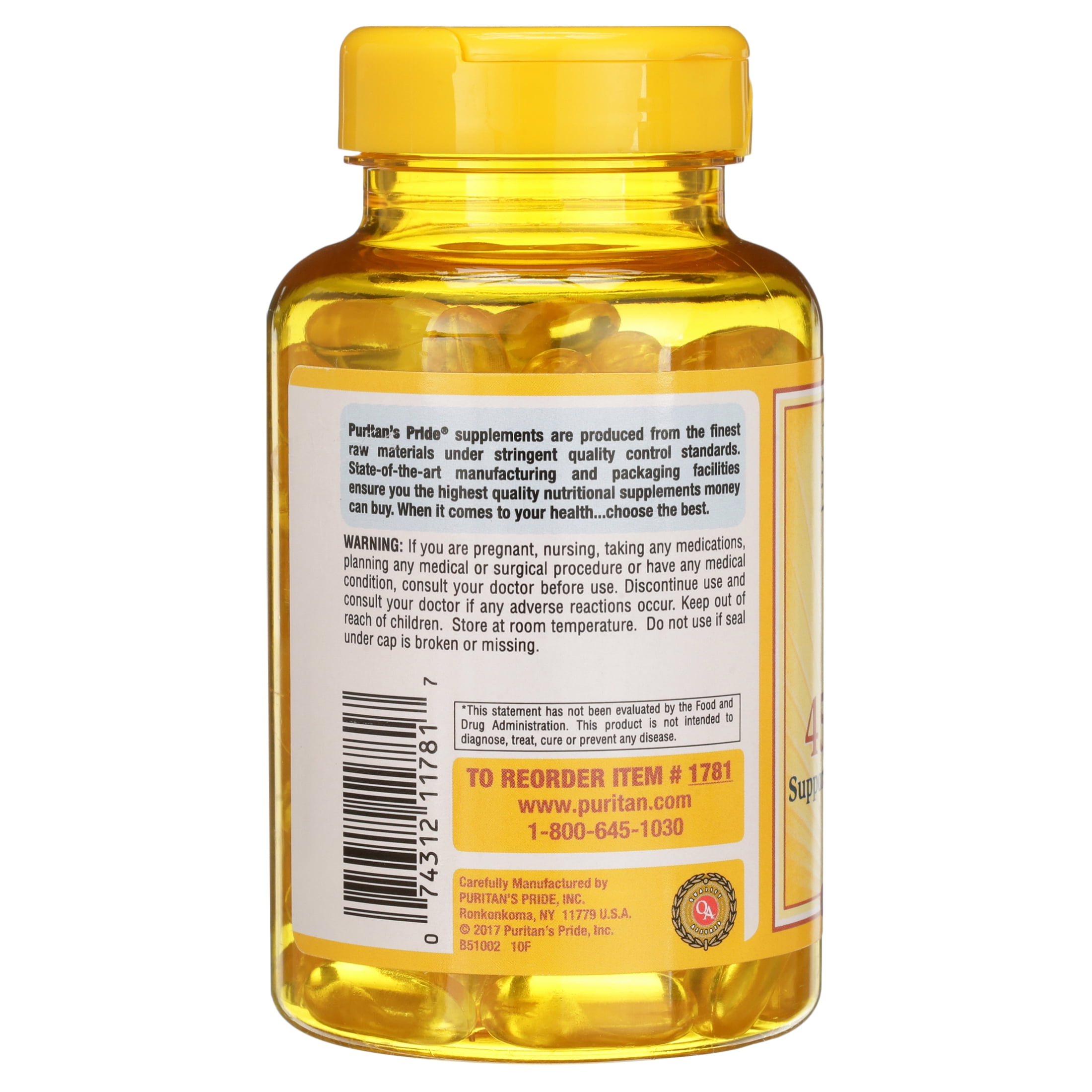 Vitamin E 1000 IU Mixed Tocopherols Softgels