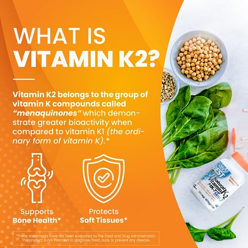 Doctor's Best Vitamin K2 Mk-7, 100mcg, 60 Capsules