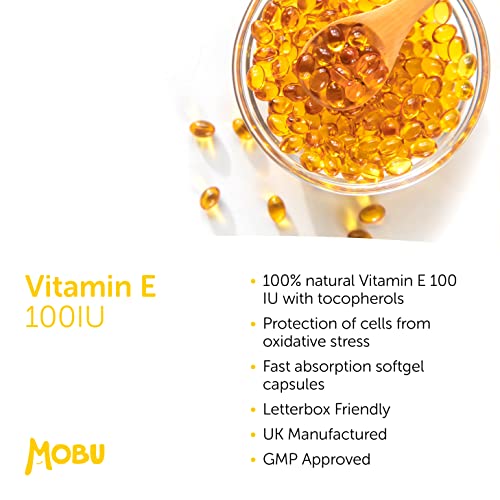 Vitamin E 100IU Capsules - Antioxidant for Skin