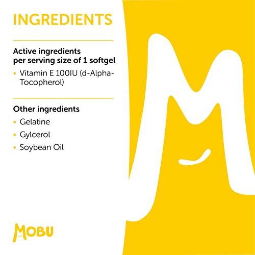 Vitamin E 100IU Capsules - Antioxidant for Skin