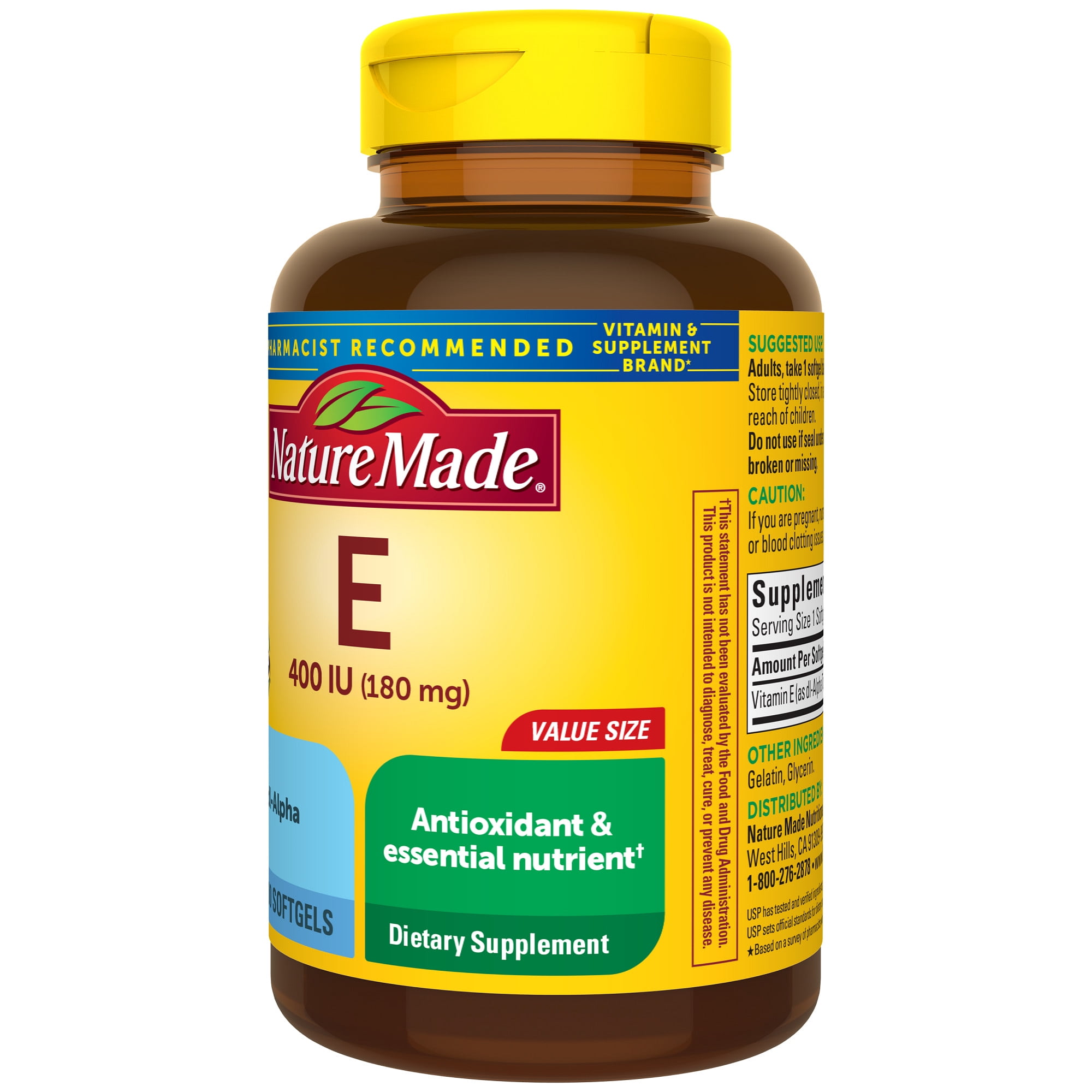 Nature Made Vitamin E 400 IU, 300 Softgels