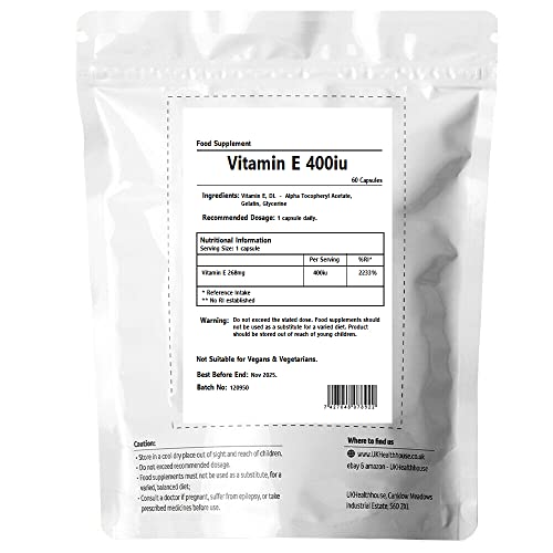 Vitamin E 400 IU - Skin & Tissue Support Capsules