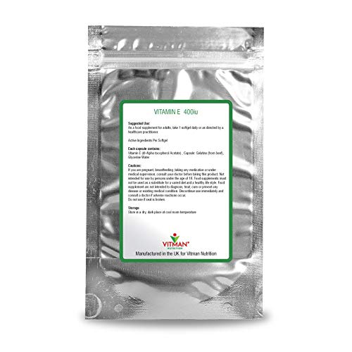 Vitamin E 400 IU Softgels for Antioxidant Support