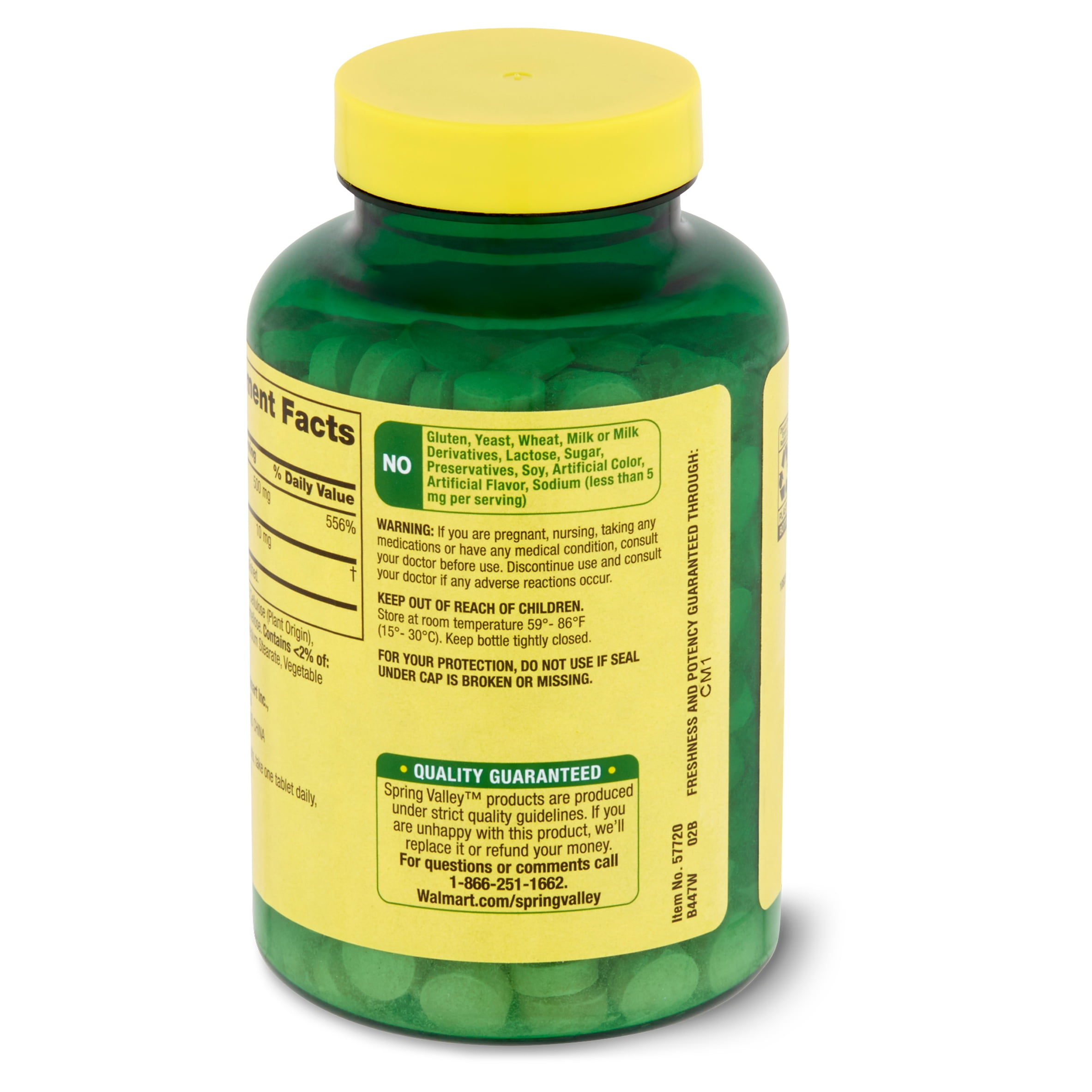 Spring Valley Vitamin C with Rose Hips, 500 mg