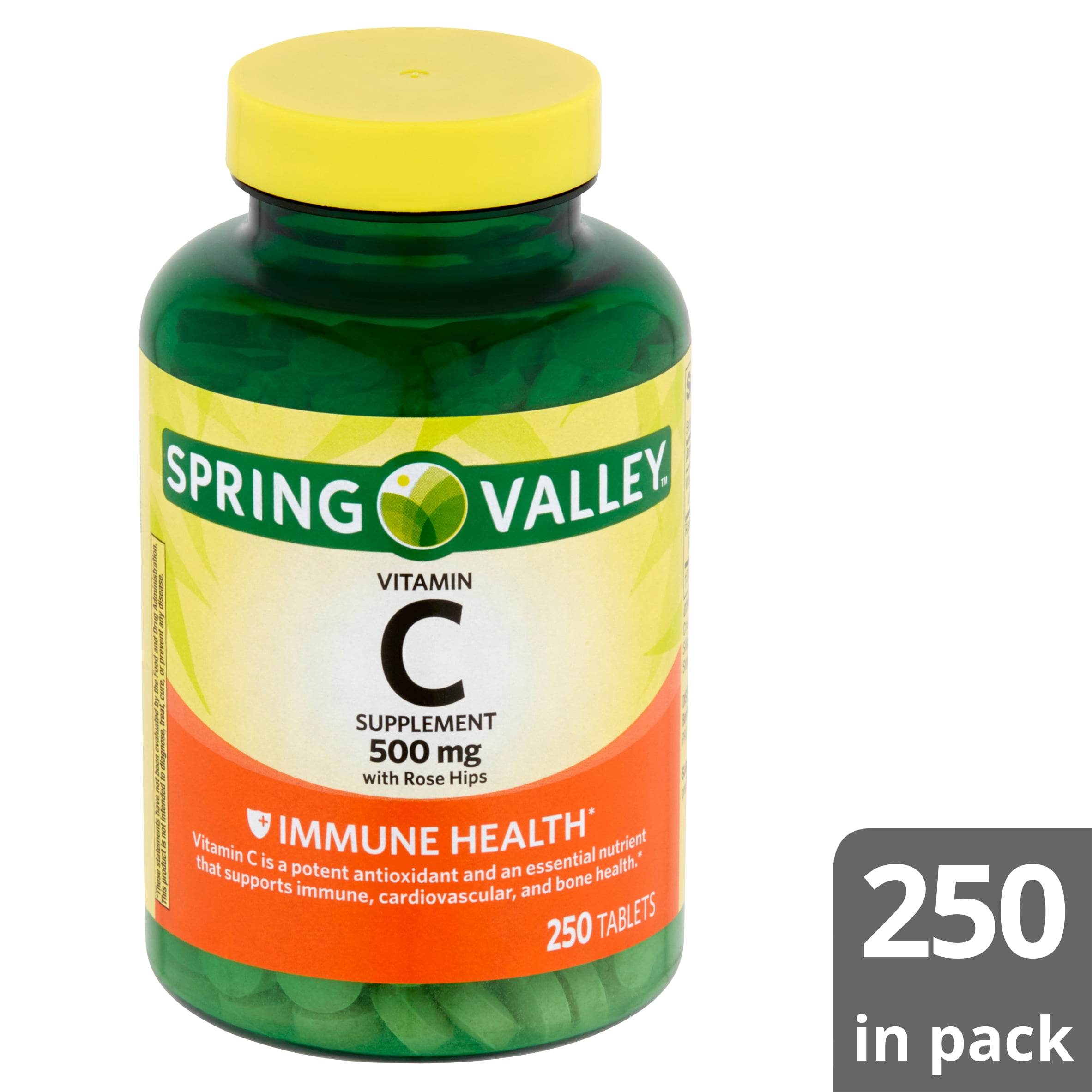 Spring Valley Vitamin C with Rose Hips, 500 mg