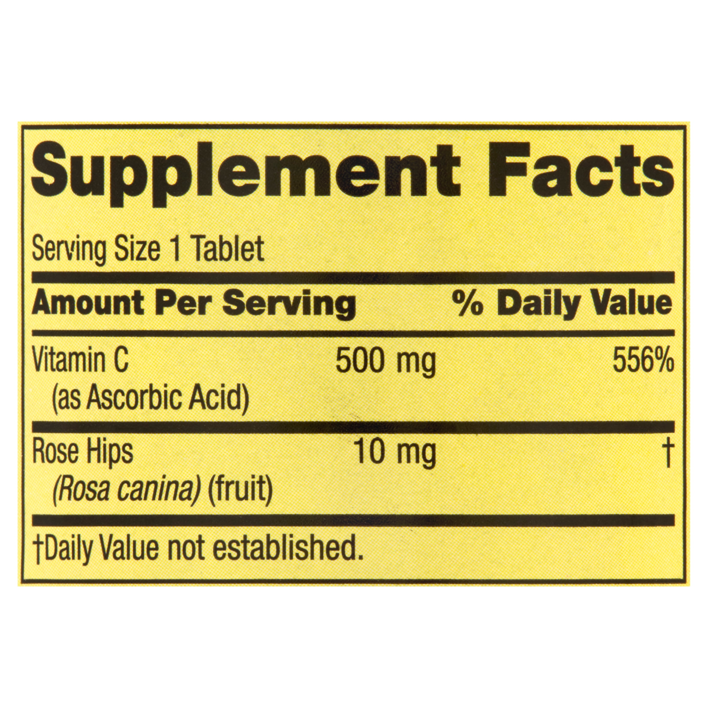 Spring Valley Vitamin C with Rose Hips, 500 mg