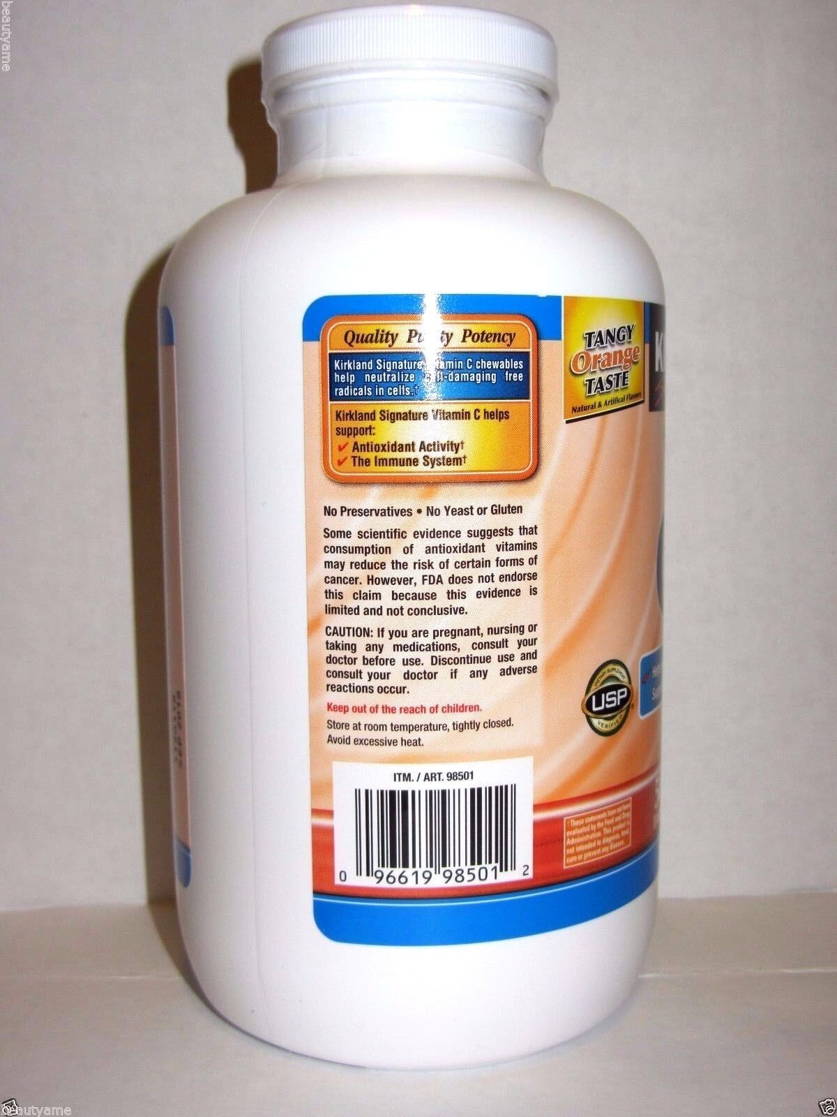 Kirkland Vitamin C 500mg Chewable Tablets 500 Count