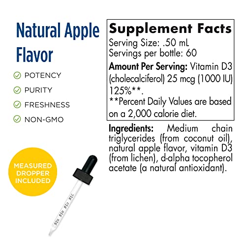 Nordic Naturals Vegan Vitamin D3 Liquid 1000 IU
