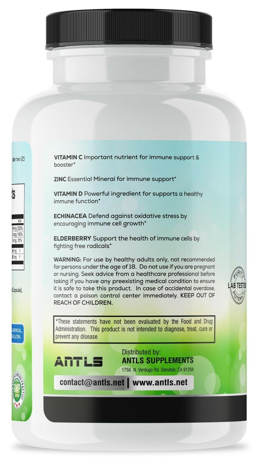 Immune Support Multivitamin with Vitamin C, D3, Zinc