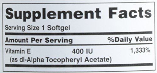 Nature's Bounty E 180mg Pure dI-Alpha Softgels