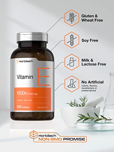 Vitamin E 1000 IU Softgels - 200 Count