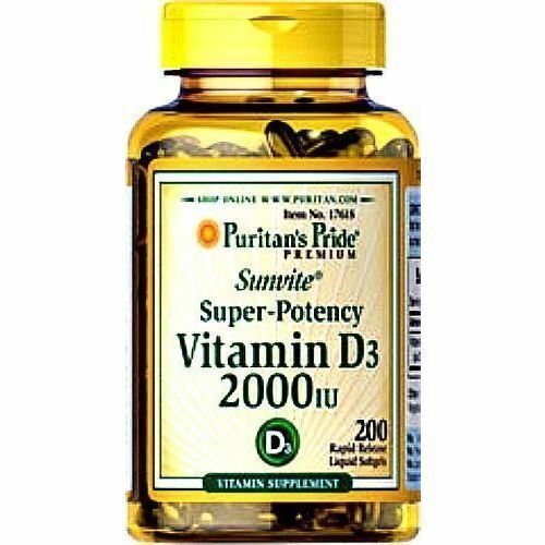 Vitamin D3 2000 IU 200 Softgels by Puritan's Pride