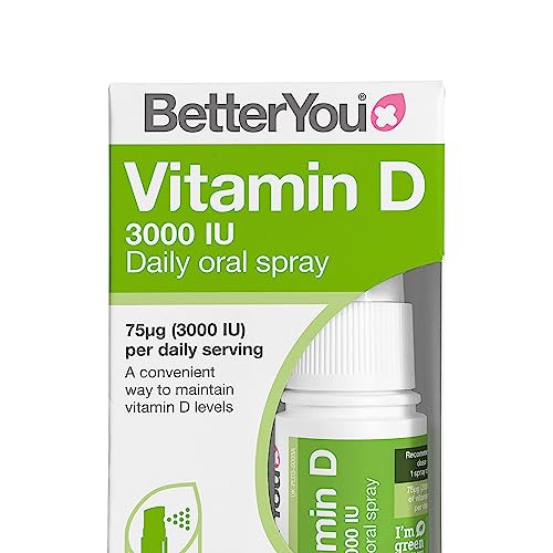 BetterYou Vitamin D3 Immune Support Spray, Peppermint