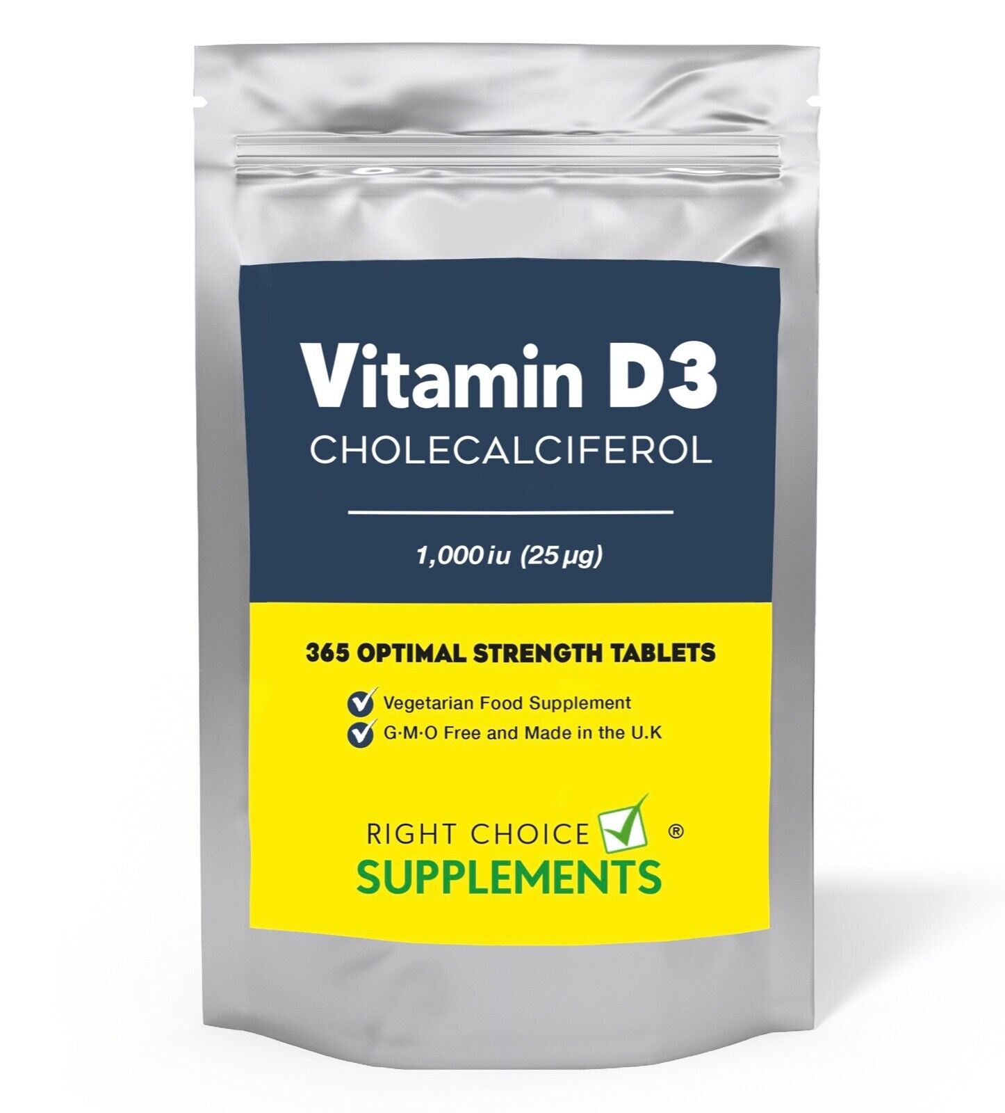 High Strength Vitamin D3 1000iu - 365 Tablets