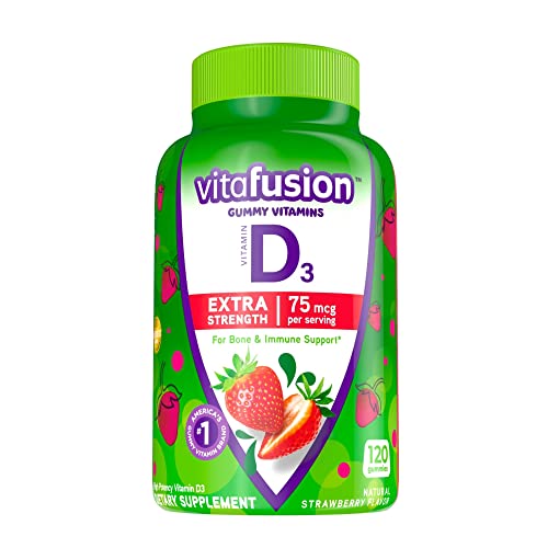 Vitafusion Extra Strength Vitamin D3 Gummies, Strawberry