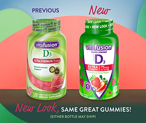 Vitafusion Extra Strength Vitamin D3 Gummies, Strawberry