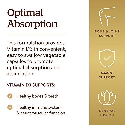 Solgar Vitamin D3 5000 IU - 120 Veg Capsules